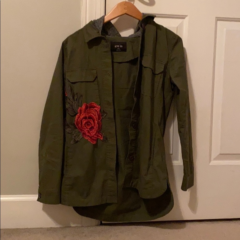 army green jacket